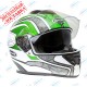Шлем интеграл G-350 GREEN WHITE | GSB