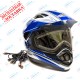 Снегоходный шлем XP-14 A SNOW WHITE BLUE | GSB